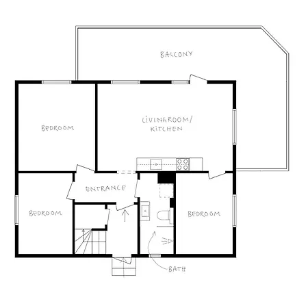 شقة Odda Living - 3br & 1br - A3 Tokheim